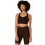Road Compression Sport-BH Damen coffee