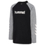 hmlJR LOGO T-SHIRT L/S blackgreymelange