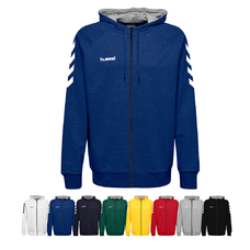 Set van 14 Go Cotton Zip Hoodie incl. bal en bedrukking